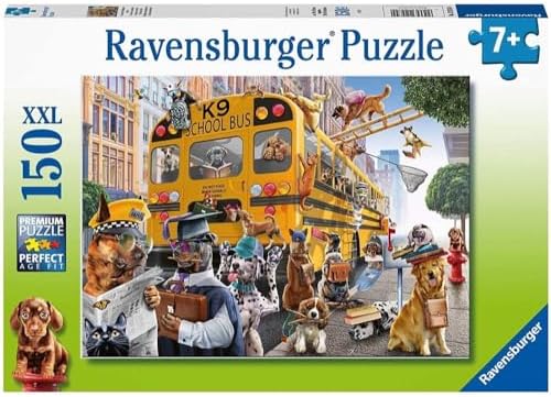 Ravensburger Pet School Pals 150-Piece Puzzle | Unique Kid-Friendly Design Construction | Perfect Family Fun | Enhances Creativity and Concentration