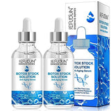 Botox Stock Solution Facial Serum, Face Serum with Vitamin C and Collagen, Boost Skin Collagen, Reduces Fine Lines, Wrinkles, and Plumps Skin, Anti-Aging Essence. (2 Bottle)