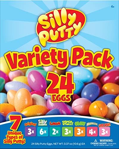 Crayola Silly Putty Bulk Variety Pack (24ct), Fidget Toys for Kids & Adults, Party Favors, Treasure Box Toys for Classrooms, Goodie Bag Stuffers, Gifts [Amazon Exclusive]