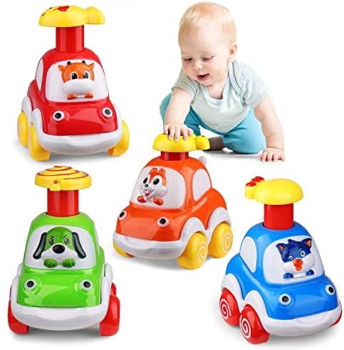 ALASOU Animal Car Toys for 1 2 Year Old Boy|Baby Toys 12-18 Months|1 Year Old Boy Gifts for Toddler Toys Age 1-2|1 2 Year Old Boy Birthday Gift for Infant|Easter Basket Stuffers for Toddler