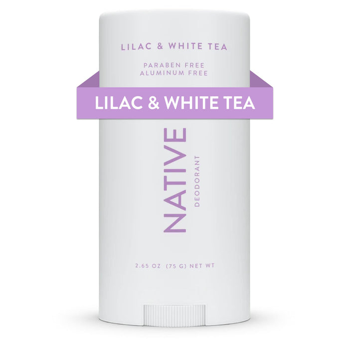 Native Deodorant Contains Naturally Derived Ingredients, 72 Hour Odor Control | Seasonal Scents for Women and Men, Aluminum Free with Baking Soda, Coconut Oil and Shea Butter | Lilac & White Tea