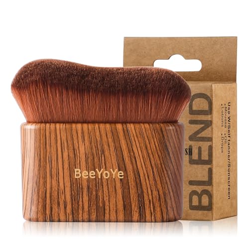 Self Tanner Brush - Tanning Brush for Self Tan,Tanning Mitt Bronzer Brush for Self Tanner, Kabuki Body Leg Makeup Brush for Self Tanning Mousse