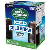 Green Mountain Coffee Roasters Original Black Iced Cold Brew Coffee, Single Serve Keurig K-Cup Pods, 20-Count Box