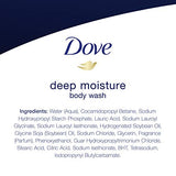 Dove Body Wash with Pump with Skin Natural Nourishers for Instantly Soft Skin and Lasting Nourishment Deep Moisture Cleanser Effectively Washes Away Bacteria While Nourishing Your Skin 34 oz 3 Count