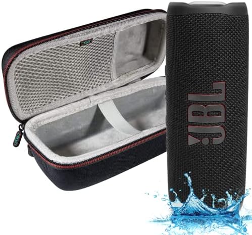 JBL Flip 6 - Waterproof Portable Bluetooth Speaker, Powerful Sound and deep bass, IPX7 Waterproof, 12 Hours of Playtime with Megen Hardshell Case