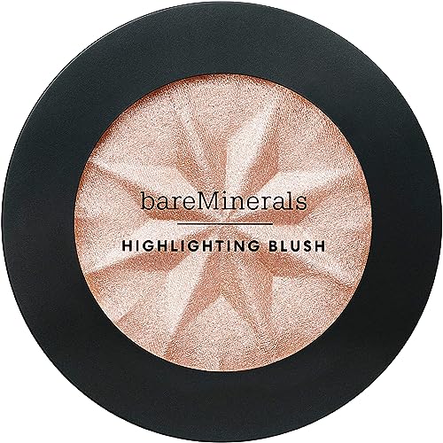 bareMinerals Gen Nude Highlighting Blush, 2-in-1 Blush + Highlighter Hybrid, Silky Blendable Makeup, All-Day Wear, Talc Free, Vegan