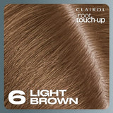 Clairol Root Touch-Up by Nice'n Easy Permanent Hair Dye, 6 Light Brown Hair Color, Pack of 2