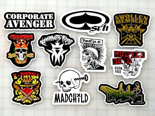 Stoner Rap/Hip-Hop/Punk Sticker Pack (10 Stickers) Kottonmouth Corporate Swollen hed Humble Avenger Kings Members Gods srh pe