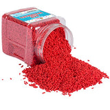 Red Sprinkles - 1.6 Pounds - Bulk Red Jimmies Sprinkles - Red Christmas Sprinkles for Cake Decorating - Dessert Toppings for Ice Cream, Cupcakes, Cookies, Cake Pops