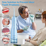 TOVENDOR Electric Water Flosser, Cordless Dental Oral Irrigator - 3 Modes, 3 Tips for Family Hygiene (300ML, Waterproof Waterflosser)