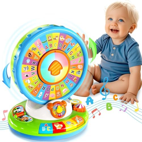 Duchong Learning Toy for Kids 1 2 3 Year Old Boys Girls, Spin and Sing Alphabet Zoo with Sounds, Interactive Educational Toys for Toddler 2-3, First Christmas 1st Birthday Gifts Toy Visit The Store