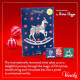 Venchi Chocolate Advent Calendar 2024 with 25 Assorted Milk and Dark Chocolates by Artist Anna Higgie - Gluten Free - Great Gifts - Limited Edition