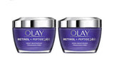 OLAY Retinol + Peptide 24 Fragrance Free Night Moisturizer, 1.7 OZ (2 Packs)