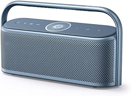 Soundcore Motion X600 Portable Bluetooth Speaker with Wireless Hi-Res Spatial Audio,50W Sound, IPX7 Waterproof, 12H Long Playtime, Pro EQ, Built-in Handle, AUX-in (Blue) (Renewed)