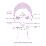 Toute Nuit Wrinkle Patches, Face Tape, Trial Pack - 3 Shapes Forehead, Around Eyes and Lips - 54 Patches