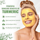 Turmeric Face Mask - Clay Mask with Turmeric for Men & Women - Gentle and Soothing Clay Mask for Face - Clay Face Mask for Acne Breakout & Dark Spots - Natural Tumeric Face Mask Clay with Vitamin E
