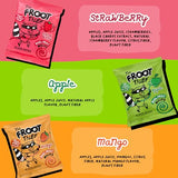 The FROOT Thief Real Fruit Snack Whips Apple Flavor Nut Free, 100% Natural, Gluten-Free, Non-GMO, No Artificial Colors or Flavors, Pack of 24