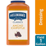 HELLMAN'S  Real Ancho Chipotle Sauce Jug Vegetarian, Gluten Free, No Artificial Flavors or Colors, 1 gallon (Pack of 1)