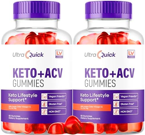 (2 Pack) Ultra Quick Keto ACV Gummies, Ultra Quick Keto ACV Gummies Weight Loss Support, Ultra Quick Keto + ACV Gummies, UltraQuick Keto ACV Gummies, Keto Ultra, Ultra Keto, 120 Gummies for 2 Months