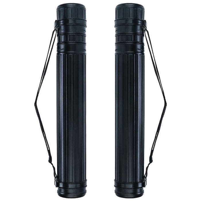 TRANSON 2-Pack Small Poster Tube Storage 17“ to 27” Extendable for Documents Blueprints Artworks Scrolls