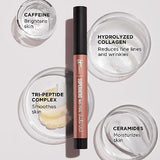 IT Cosmetics Superhero No-Tug Waterproof Eyeshadow Stick, Fearless Umber - Rich Matte Brown - Longwear, Blendable Cream Eyeshadow with Built-In Primer - Suitable for Sensitive Eyes - 0.05 oz