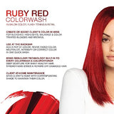 Celeb Luxury Gem Lites Colorwash, Professional Semi-Permanent Hair Color Depositing Shampoo, Ruby