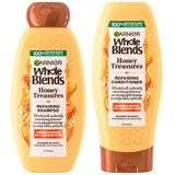 Garnier Whole Blends Honey Treasures Repairing Shampoo and Conditioner Set for Dry, Damaged Hair, 22 Fl Oz (2 Items), 1 Kit (Packaging May Vary)