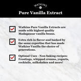 Watkins Pure Vanilla Extract, with Madagascar Vanilla Beans, Non-GMO, Kosher, 1 oz. Bottle, 1-Pack