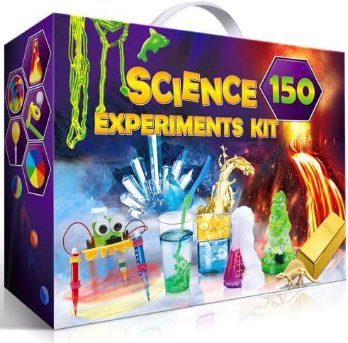 UNGLINGA 150 Experiments Science Kits for Kids, S.T.E.M Educational Project Toys for Boys Girls Birthday Gifts Ideas, Volcano, Chemistry Lab Tools Scientist Set