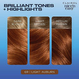 Clairol Nice'n Easy Permanent Hair Dye, 6R Light Auburn Hair Color, Pack of 3