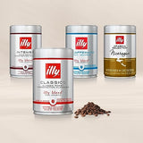 illy caffe Whole Bean Coffee - Perfectly Roasted Whole Coffee Beans – Intenso Dark Roast - Warm Notes of Cocoa & Dried Fruit – Full-Bodied - 100% Arabica Coffee - No Preservatives – 8.8 Ounce, 6 Pack