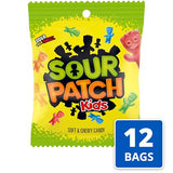 Sour Patch Kids Original Soft & Chewy Candy, 3.6oz (Pack of 12)