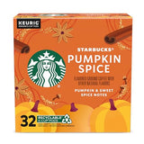 Starbucks K-Cup Coffee Pods—Pumpkin Spice Flavored Coffee—100% Arabica—Naturally Flavored—1 box (32 pods)