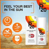 Riemann P20 Sunscreen SPF50 Spray 200ml | Long Lasting UVA & UVB Protection for up to 10 hours | Highly Water Resistant