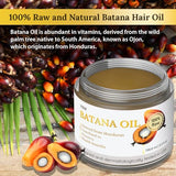 Raw Batana Oil for Hair Growth, 100% Natural, Pure, Unrefined and Organic Dr. Sebi Batana Oil Raw from Honduras Prevent Hair Loss and Enhances Hair Thickness in Men & Women