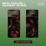 Clairol Natural Instincts Demi-Permanent Hair Dye, 4RR Dark Red Hair Color, Pack of 3