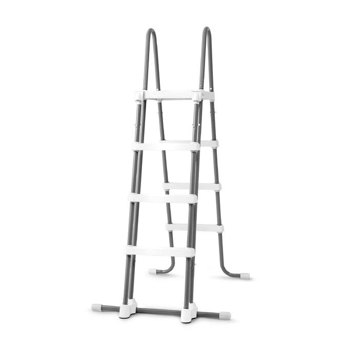 Intex 28076E Deluxe Pool Ladder with Removable Steps for Intex Pools with Wall Height of 48 Inch