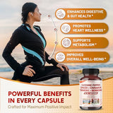 Cayenne Pepper 8000mg Ginger 3000mg Turmeric 2500mg Berberine 2500mg - Digestion, Gut Heath Support - Made in USA