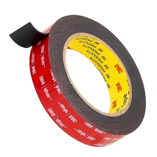 3M Double Sided Mounting Tape VHB 1''x15.4Ft 0.045in Thick Black 5952 Heavy Duty Adhesive Waterproof Foam Tape for Car Home Office Deco