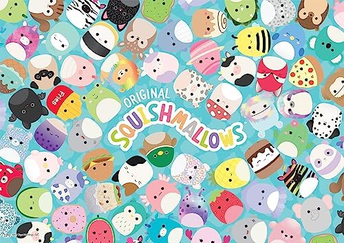 Buffalo Games - Squish Mallow - Squishmallow Friends - 300 Piece Jigsaw Puzzle for Adults Challenging Puzzle Perfect for Game Nights - Finished Size is 21.25 x 15.00