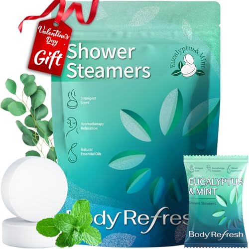 Shower Steamers Aromatherapy -18 Packs Eucalyptus Mint Shower Bombs, Birthday Gifts for Women and Men, Mens Boyfriend Valentines Day Gifts for Her Him, Stress Relief Self Care Gifts for Mom