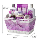 LILY ROY Mothers Day 5Pcs Spa Gifts for Women Spa Kit Spa Gift Basket Set with Lavender Bath Gift Set Bath Gift Basket Set for Christmas Birthday Gifts for Women Mother's Day Bath and Body Gifts Set