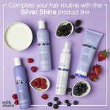 Milk_shake Silver Shine Purple Shampoo for Blonde Hair - Blonde Toner for Brassy Hair 100% SLES-Free, 10.1 Fl Oz