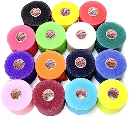 Mueller Underwrap - PreWrap for Athletic Tape/Taping/Head/Hair Bands - Rainbow Assorted Colors - 12/PACK