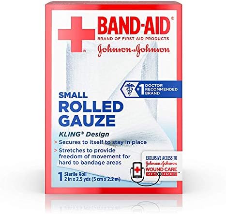 BAND-AID® Brand Flexible Rolled Gauze 2IN x 2.5YDS, PACK OF 3