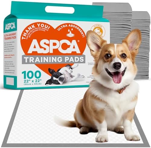 ASPCA Scented Large Dog Pads, [100 Count], Quick-Drying Leakproof Dog Pee Pads with Odor Control for Puppy Training, Indoor or Outdoor Use