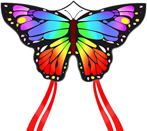 Easy to Fly Large Single Line Kite for Kids & Adults - 55" x 28" - Beach Kite with 300 FT String