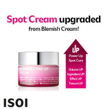 isoi Blemish Care Up Cream 55ml (1.86 fl.oz) | Blemish Dark Spot Removal & Acne Scar Care with Bulgarian Rose Oil, 5 Layer Hyaluronic Acid | Korean Skin Care