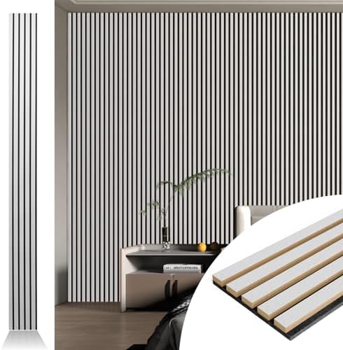 Art3d 107" x 8" (Pack Of 4) Wall Panel 3D Fluted, Silver