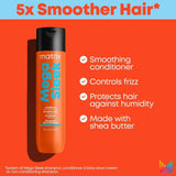 Matrix Mega Sleek Conditioner | Controls Frizz Leaving Hair Smooth & Shiny | With Shea Butter | For Dry, Damaged Hair | Salon Professional Conditioner | Packaging May Vary | 10.1 Fl. Oz. | Vegan